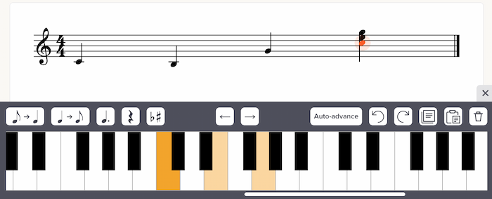 Showing/hiding parts and notations, Soundslice help