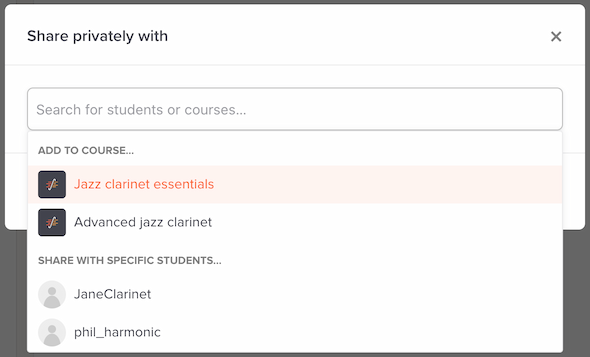 Showing/hiding parts and notations, Soundslice help