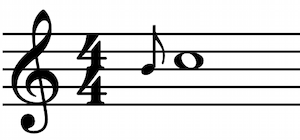 number notation music grace note